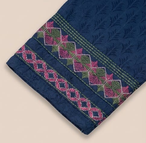 The Midnight Azure Jacquard Co-ord Set - Image 3